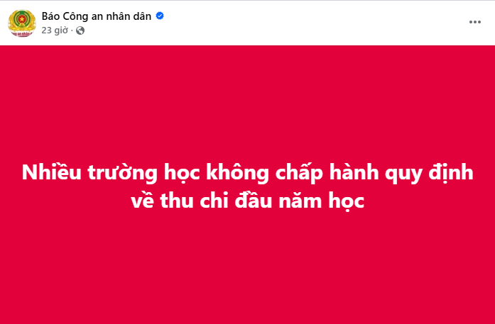 Nhiều trường học không chấp hành quy định về thu chi đầu năm học