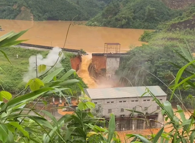 Vỡ đập thủy điện Bắc Khê 1 ở Lạng Sơn