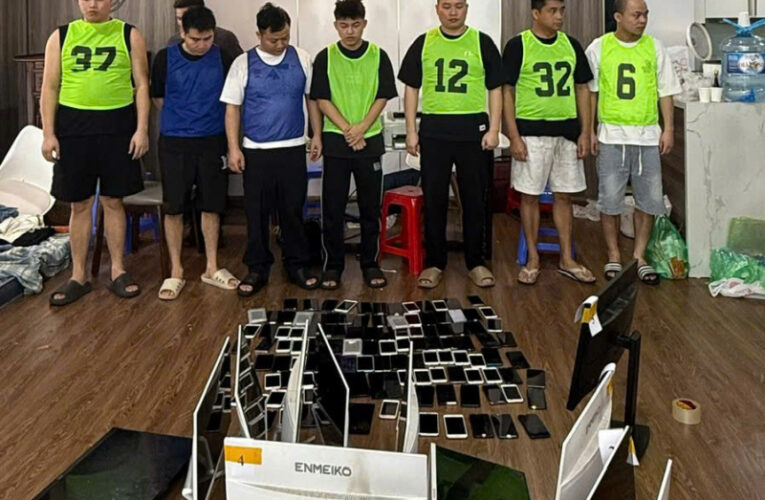 Bắt giữ nhóm đối tượng người Trung Quốc có hành vi lừa đảo, cưỡng đoạt tài sản qua mạng