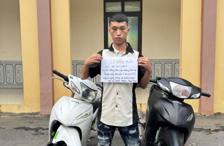 Thanh niên 21t trộm 2 xe máy liên tiếp ở xã Bình Xuyên