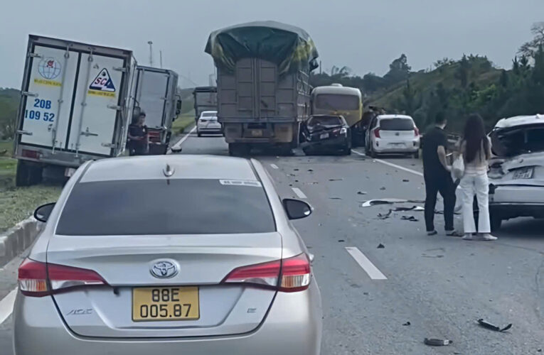 Tai nạn liên hoàn trên cao tốc Hà Nội – Thái Nguyên